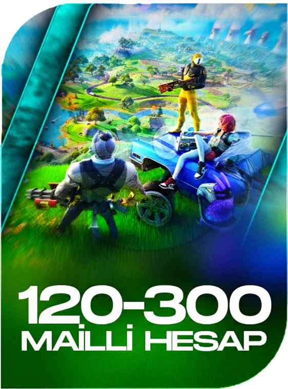 Fortnite 120-300 Skin Mail Garantili Random Hesap