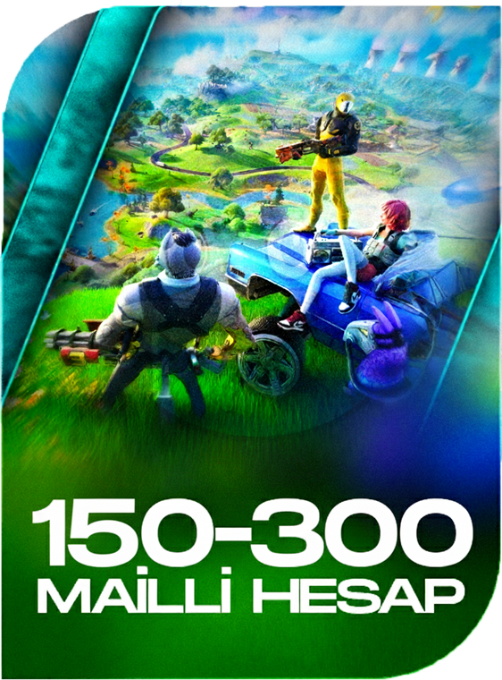  Fortnite 150-300 Skin Mail Garantili Random Hesap 
