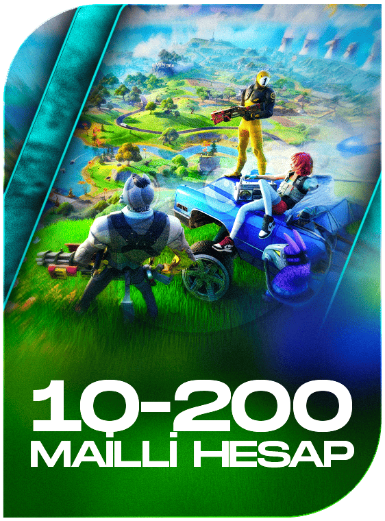 Fortnite 10-200 Skin Mail Garantili Random Hesap