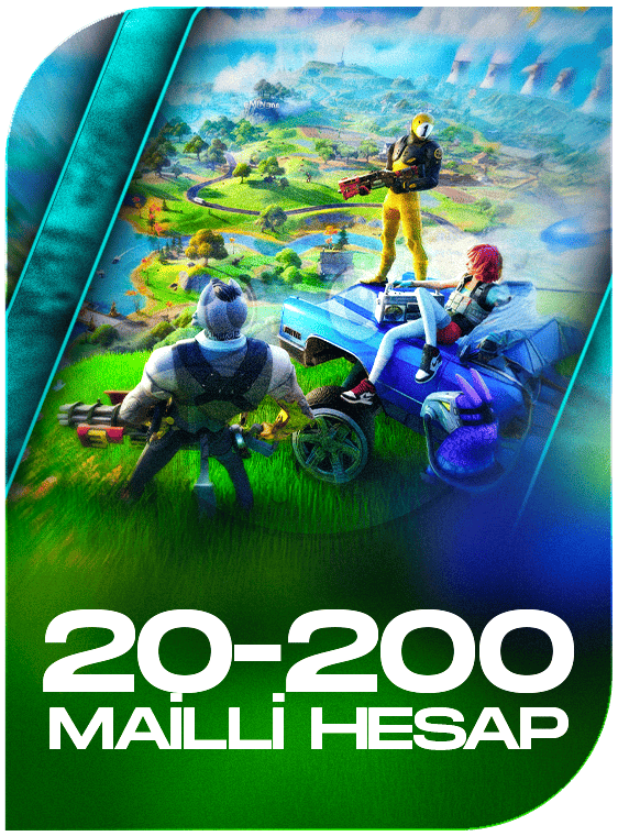 Fortnite 20-200 Skin Mail Garantili Random Hesap