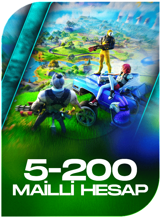 Fortnite 5-200 Skin Mail Garantili Random Hesap
